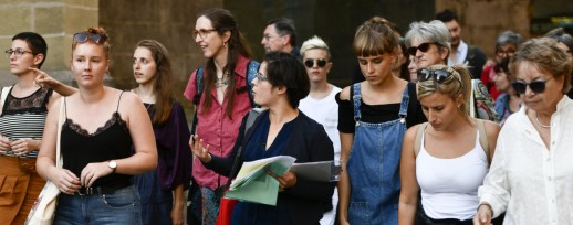 Femmes au centre-ville: marche exploratoire à Lausanne (photo: Le Temps)