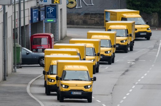 Die Deutsche Post setzt auf elektrische Lieferwagen aus eigener Entwicklung (Foto: dpa/Picture Alliance)