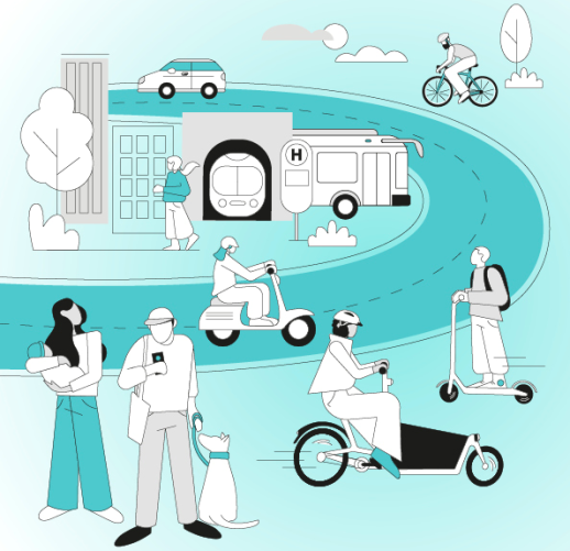Lo studio HSG ha analizzato come le forme di mobilità sostenibile possano essere integrate nella vita di tutti i giorni (Immagine: Future Mobility Lab)