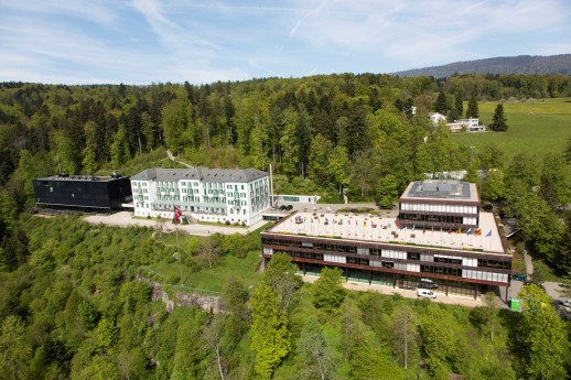 Luftaufnahme des BASPO-Standorts in Magglingen (Foto: BASPO)