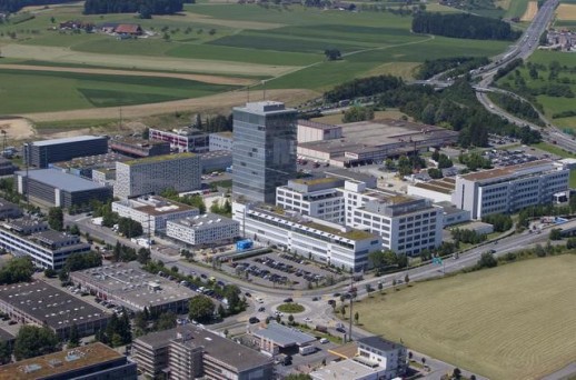 Areal der Roche Diagnostics International (RDI), Standort Rotkreuz (Foto: RDI)