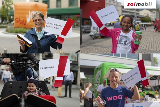 „Meine Botschaft für die Mobilität“ - eine Kommunikationskampagne von so!mobil (Fotos: so!mobil)