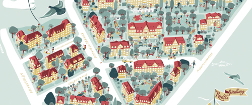 Die Wohnsiedlung Riedtli in Zürich, konzipiert nach dem Modell der englischen Gartenstädte (Bild: Riedtli-Verein)