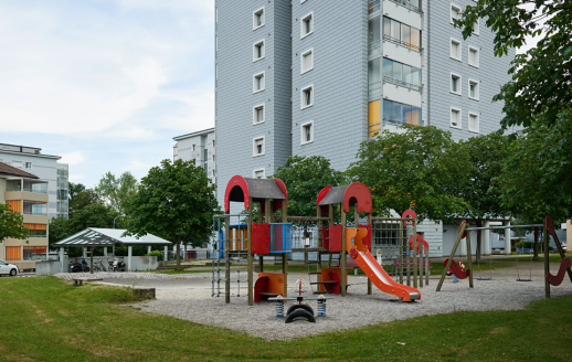 Die Siedlung Luegisland der Wohnbaugenossenschaft BAHOGE in Zürich Schwamendingen (Foto: BAHOGE)