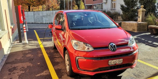 Électrification de parkings Mobility Carsharing sur le site administratif de Buchenhof à Aarau (photo: AVK)