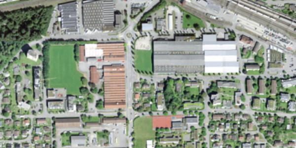Orthophoto de Lenzburg (©swisstopo)