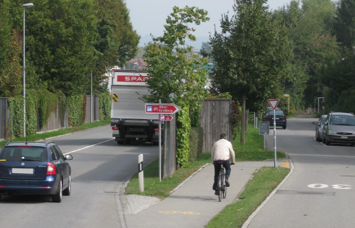 Das Ziel ist ein zweckmässiges Velowegnetz für den Alltags- und Freizeitverkehr.