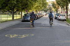 Rue cyclable Beundenfeldstrasse, Berne (photo : Ville de Berne)