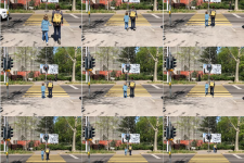 Les champs de capteurs pour la signalisation automatique précoce et sans contact à l’approche du passage piéton sont réglés pour réagir et déclencher le processus immédiatement et sans décalage. (photos: Canton de Bâle-Ville)