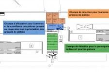 FR: Champs de capteurs pour l’essai pilote (graphique: Canton de Bâle-Ville)