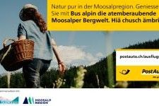 Beispiel Bildschirmwerbung realisiert mit der PostAuto AG (Bild: zvg)