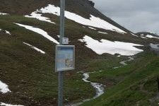 Haltestelle Bus alpin an der Albula-Linie