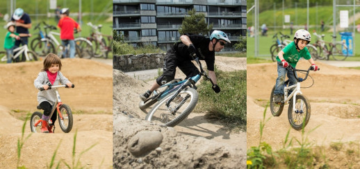 Pumptrackanlage im Weissensteinpark in Bern – Spielplatz und Treffpunkt für Gross und Klein (Fotos: Gian Losinger und Jan Hellman)