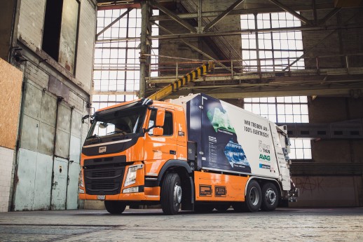 Der E-LKW «Futuricum Collect 26E» ist seit März 2018 in der Stadt Thun erfolgreich für die Kehrichtabfuhr im Einsatz (Foto: Designwerk Products AG)