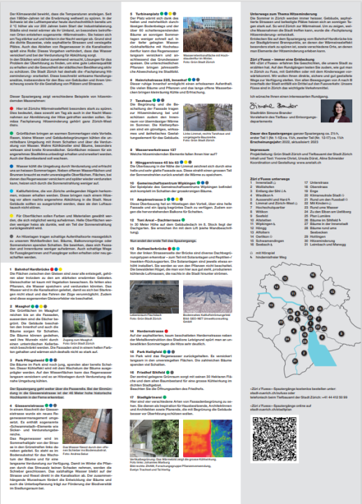 Inhalt Spaziergang (Grafik: Stadt Zürich)