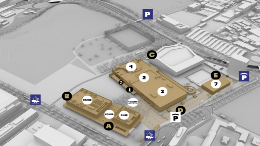Il complesso di BERNEXPO comprende diversi edifici che ospitano spazi per eventi adatti alle esigenze più disparate (Foto: BERNEXPO)