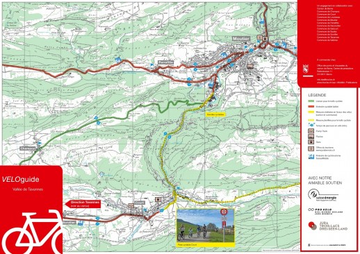 VELOguide pour la région de Lyss (source : Office des ponts et chaussées du canton de Berne)