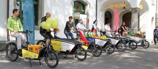 Lancement de carvelo2go à St-Gall le 06.07.2016 (photo: Académie de la mobilité)