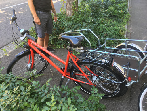 La location de la remorque vélo est gérée par un groupe d’habitants (Photo : MOHA