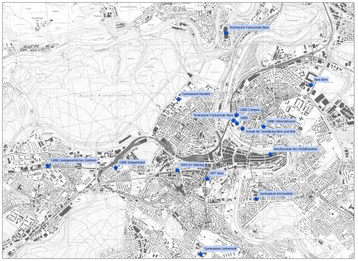 Dix écoles professionnelles et gymnases de la région de Berne ont participé au projet (image : Canton de Berne)