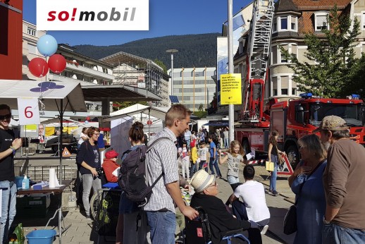 Journée de la mobilité 2019 sur la Zytplatz à Granges (photo : so!mobil)