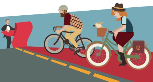Le PRIX Villes cyclables rend hommage aux villes qui déroulent le tapis rouge pour les cyclistes. (Image : Pro Velo Suisse)