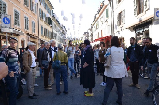 Vorortbesichtigung in Carouge während der Tagung von Rue de l'Avenir 2018 (Foto: Rue de l'Avenir)