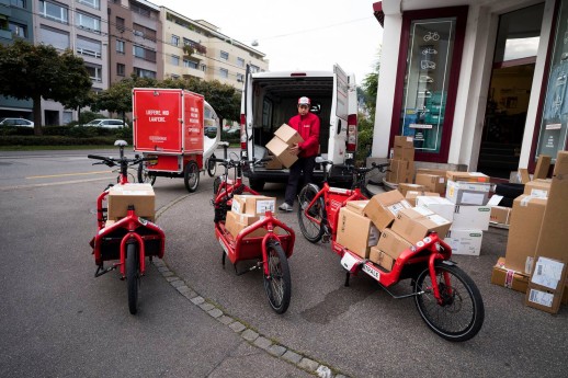 Logistica della città al meglio di se stessa (Foto: Kurierzentrale Basel)