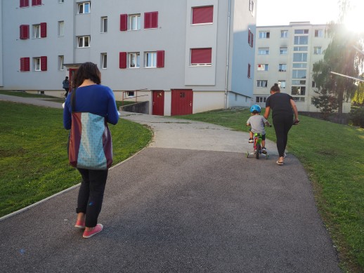 Une immersion au coeur des quartiers permet d'en apprendre beaucoup sur ce qui fait les spécificités auxquelles les habitants sont attachés (photo: Büro für Mobilität AG) 