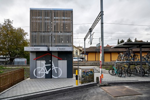 La tour à vélos de la gare de Münchenbuchsee (Photo: Adrian Moser)