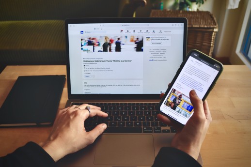 Mobilservice augmente encore sa visibilité grâce à son propre profil LinkedIn (photo : Mobilservice)