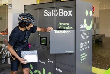 Die „smarten“ Paketboxen können rund um die Uhr von Lieferant:innen und Kund:innen bedient werden. (Foto: Stadt Zürich) 