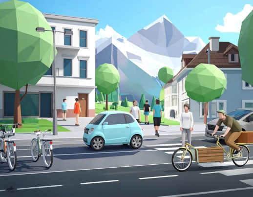 Die Eigenschaften von LEVs sind sehr unterschiedlich - sie reichen vom 25 km/h schnellen E-Bike bis zum 90 km/h schnellen Microcar (Foto: DLR)