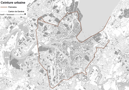 Genève envisage de mettre en place un péage urbain pour accéder à son centre-ville (illustration: DETEC)